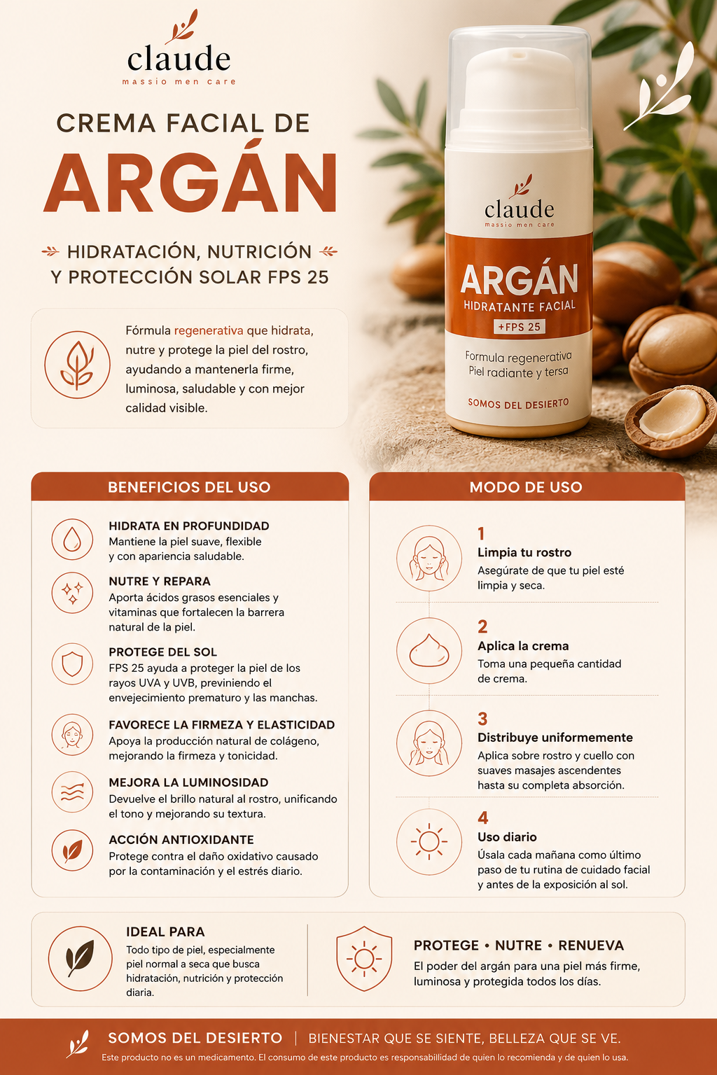 CREMA HIDRATANTE DE ARGAN