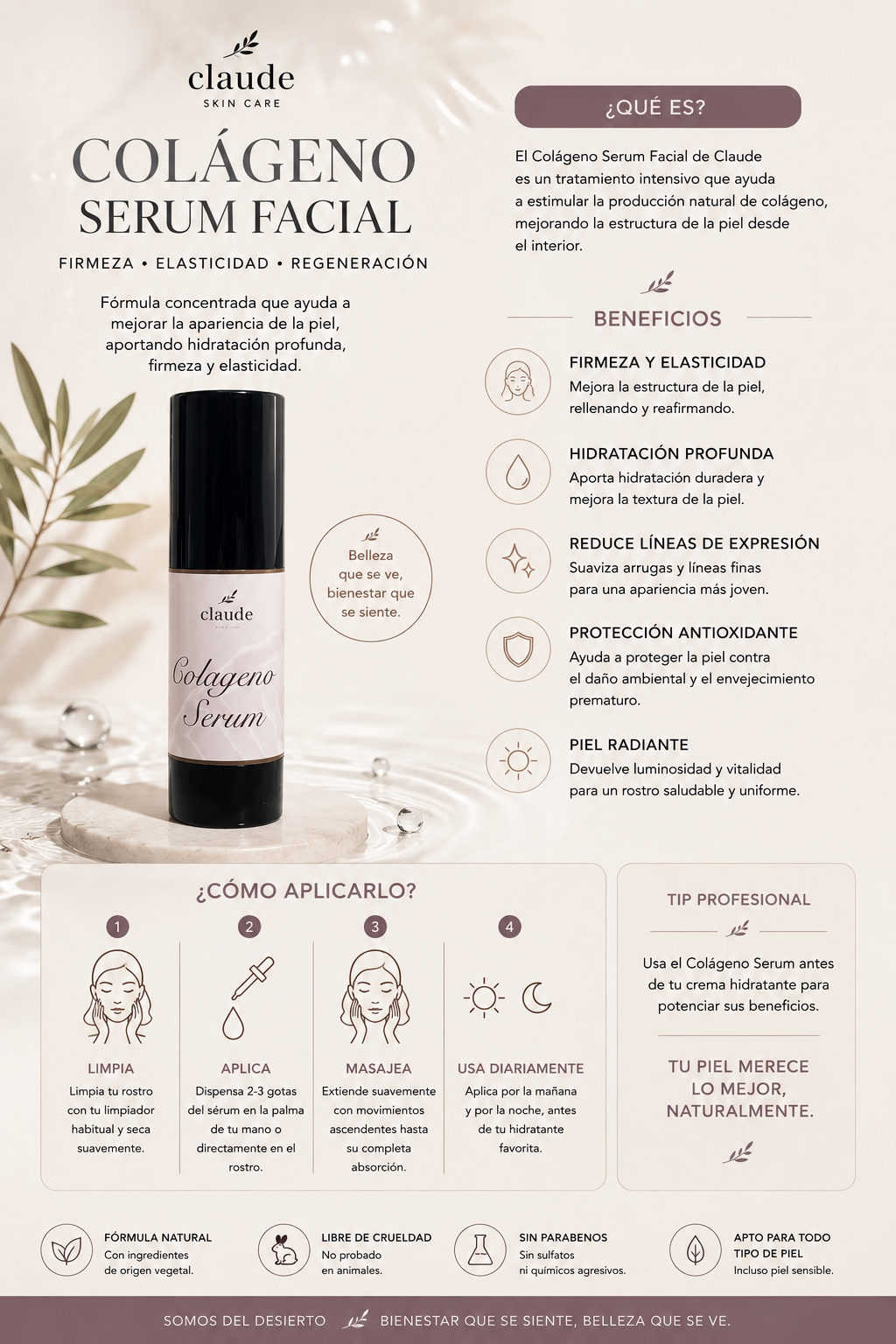 SERUM COLÁGENO PARA ELIMINAR LINEAS DE EXPRESIÓN