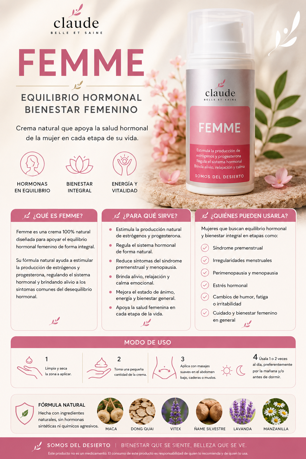 FEMME crema fitoequilibrante femenina